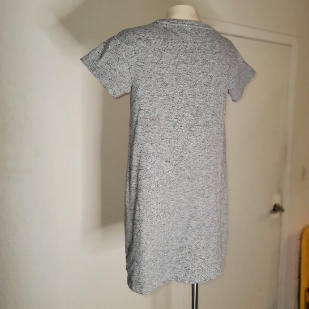 UGG Womens Heathered Grey French Terry T-Shirt Pocket Mini Dress M casual beach - Picture 4 of 10